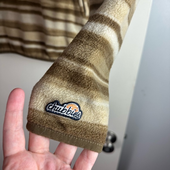 Chubbies Brown Stripes The Hipnotizer Warm Fleece Kangaroo Front Pocket Hoodie S - Picture 8 of 16